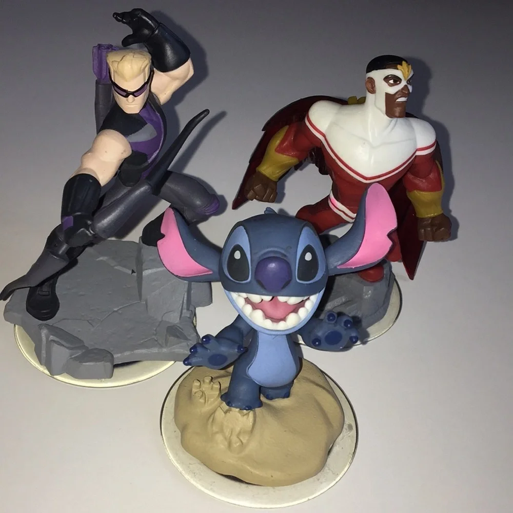Disney Infinity 2.0 Game & Characters 5 pieces-EUC